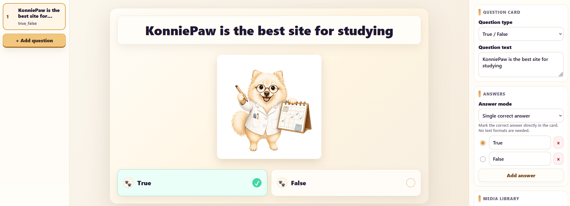 Teacher studio preview