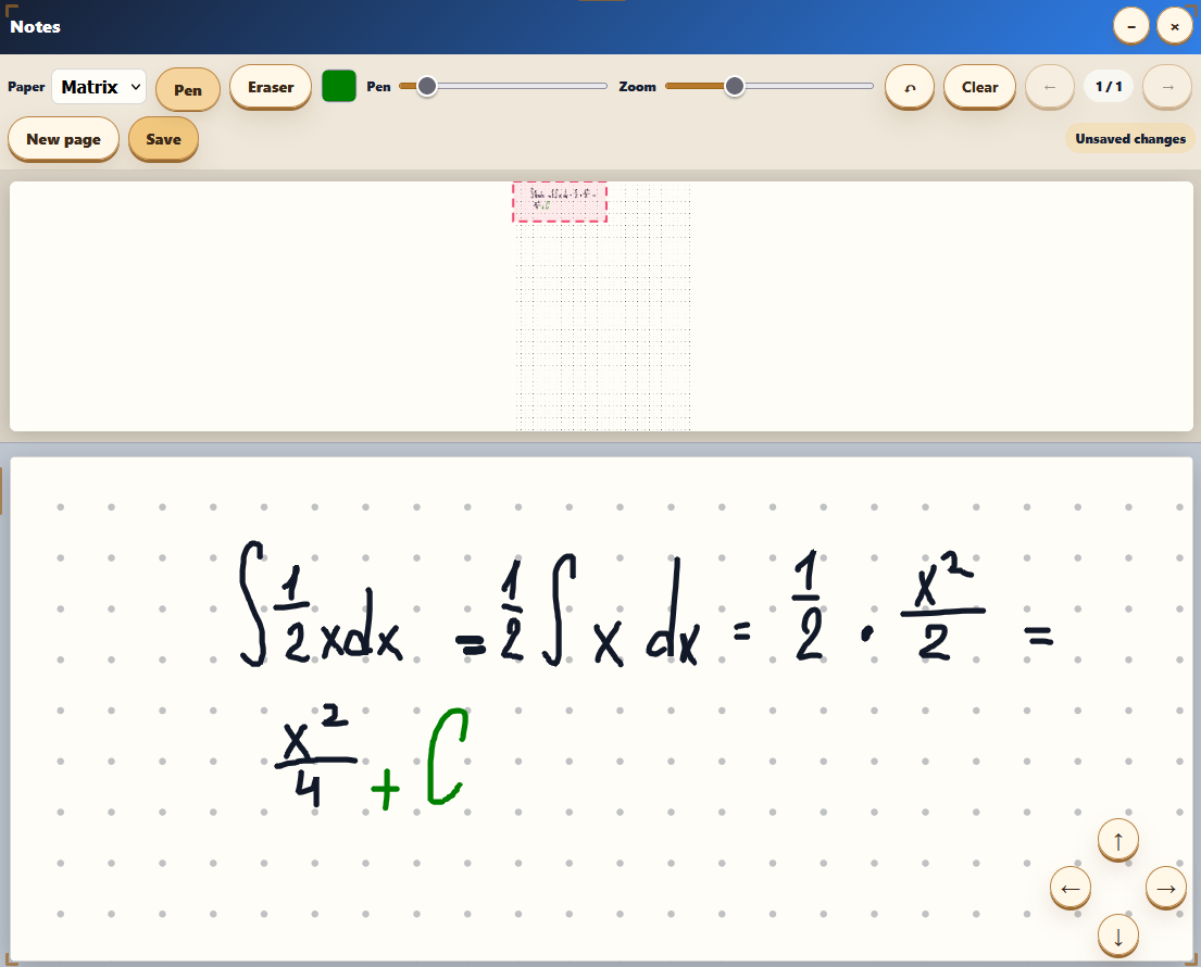 Notes preview